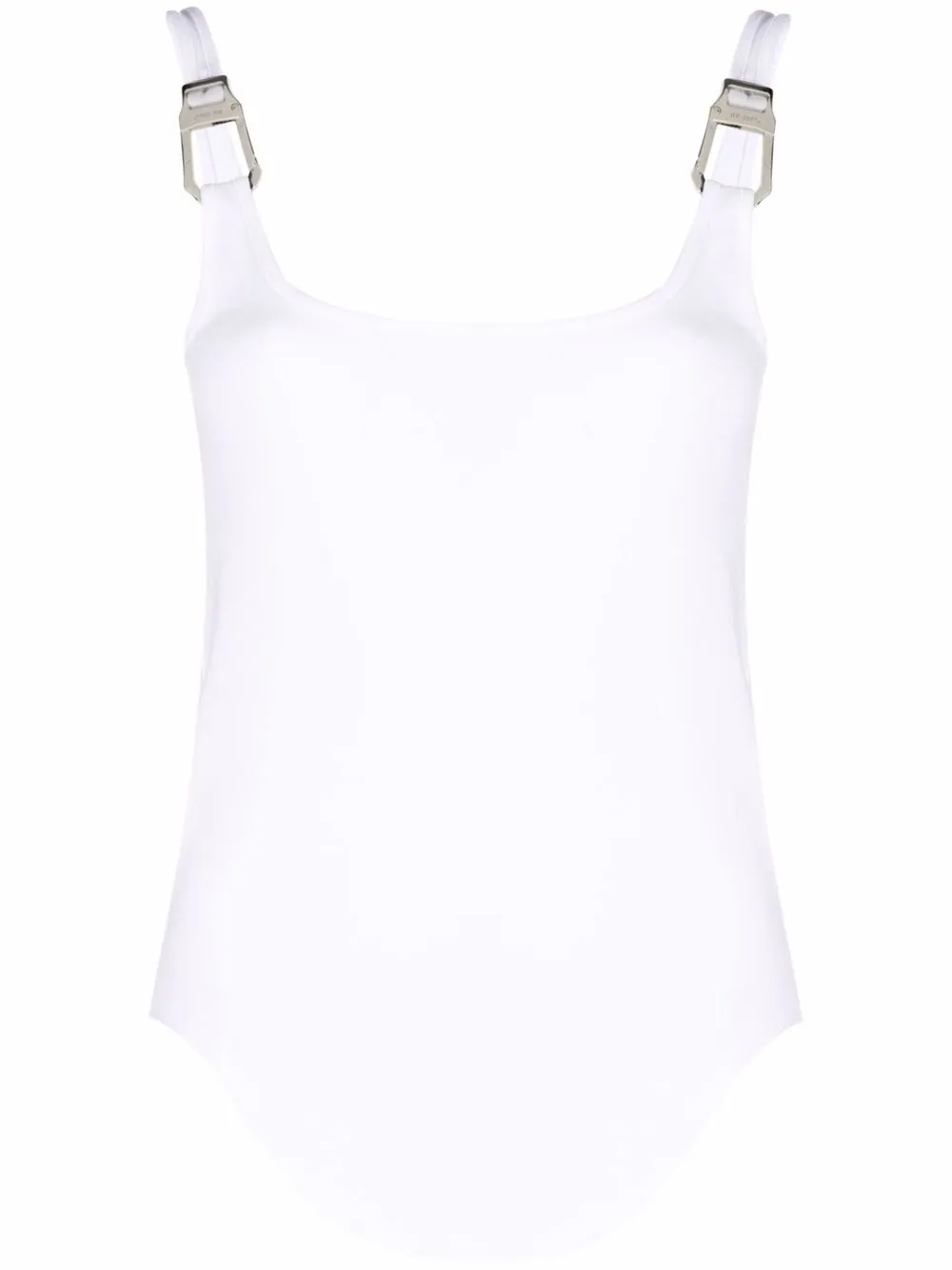 

The Attico top con detalles de hebillas - Blanco