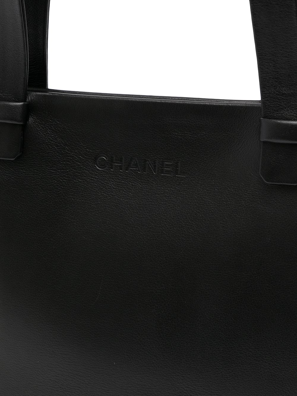 фото Chanel pre-owned сумка-тоут 1998-го года с тисненым логотипом