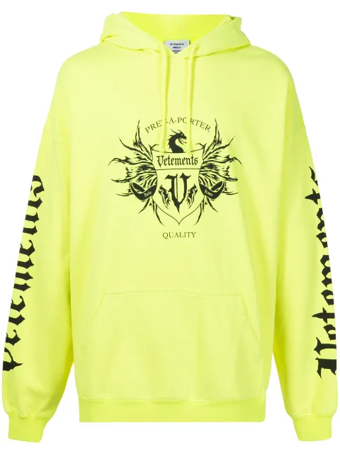 VETEMENTS هودي بطبعة شعار الماركة