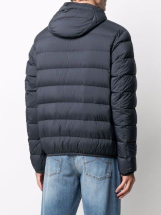 zipped hooded puffer jacket展示图