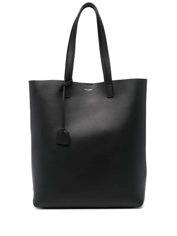 Saint Laurent Bold Leather Tote Bag Black FARFETCH CA