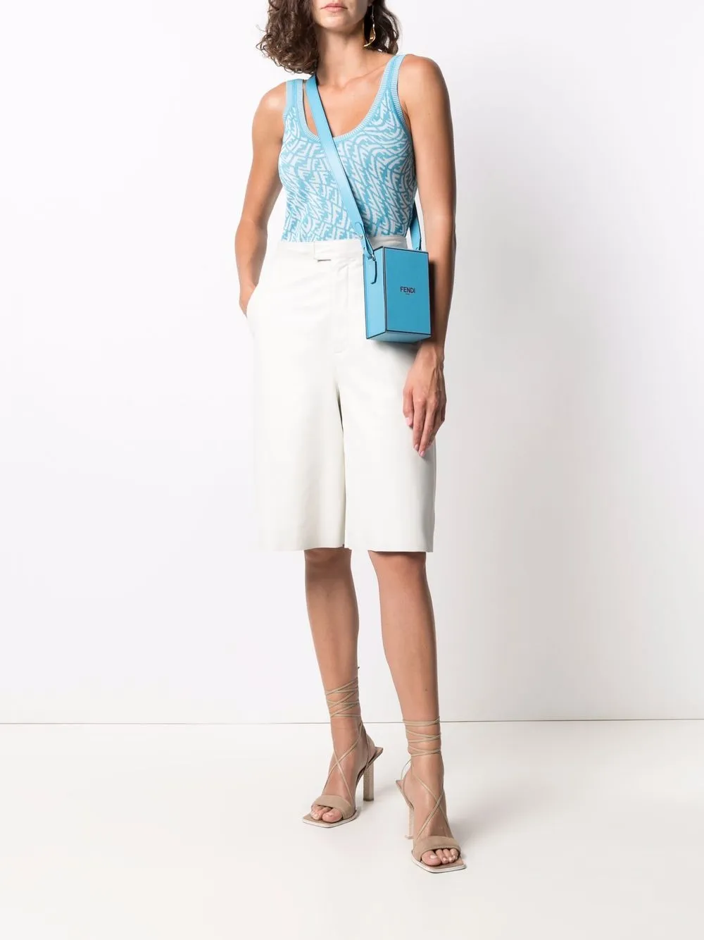 фото Fendi трикотажный топ ff vertigo