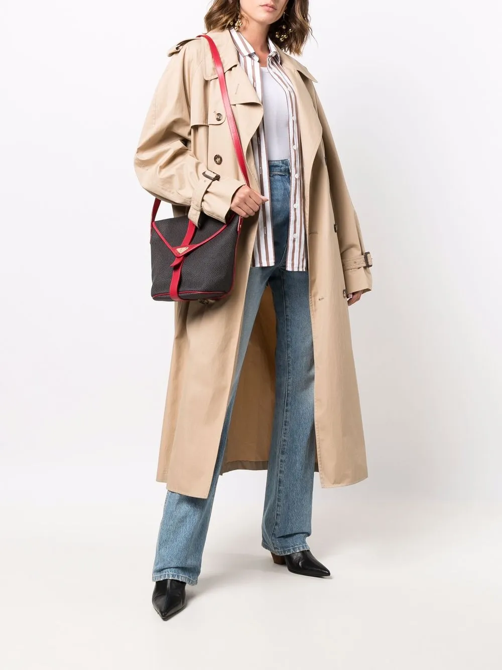 фото Yves saint laurent pre-owned сумка на плечо 1980-х годов с логотипом