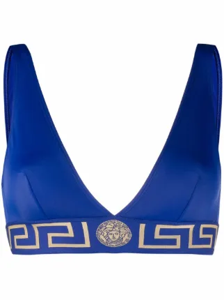 Blu Calze con logo greca Farfetch Donna Abbigliamento Intimo Accessori intimo 