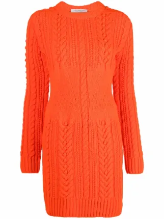 Orange cable hotsell knit jumper