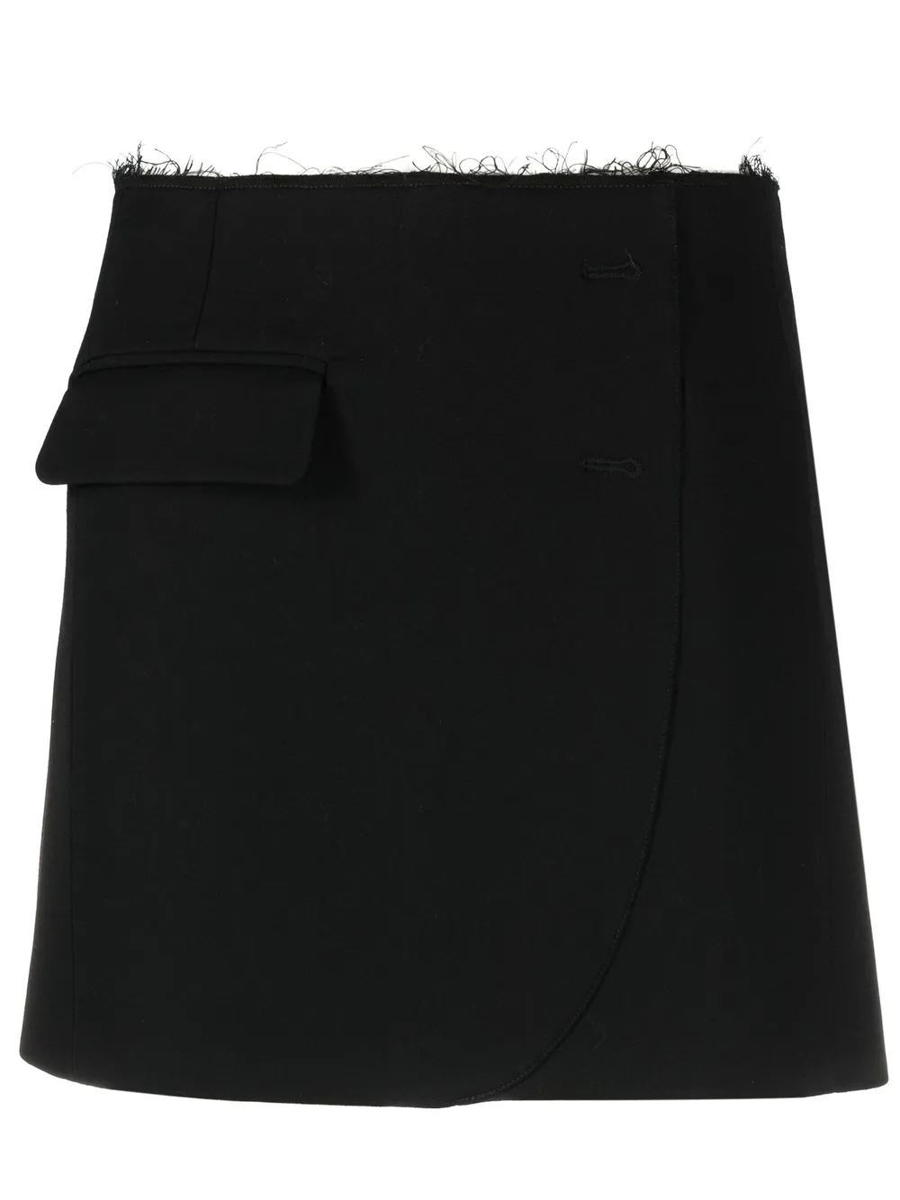 

VETEMENTS minifalda con detalle de bolsillo - Negro