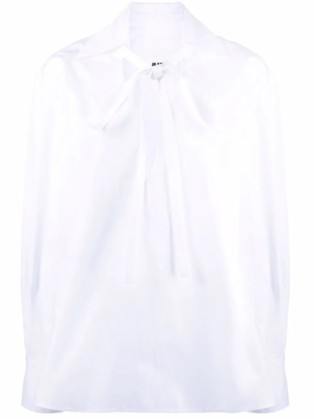 

Jil Sander blusa con lazo en el cuello - Blanco