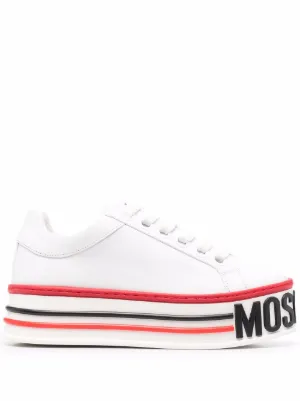 white moschino sneakers