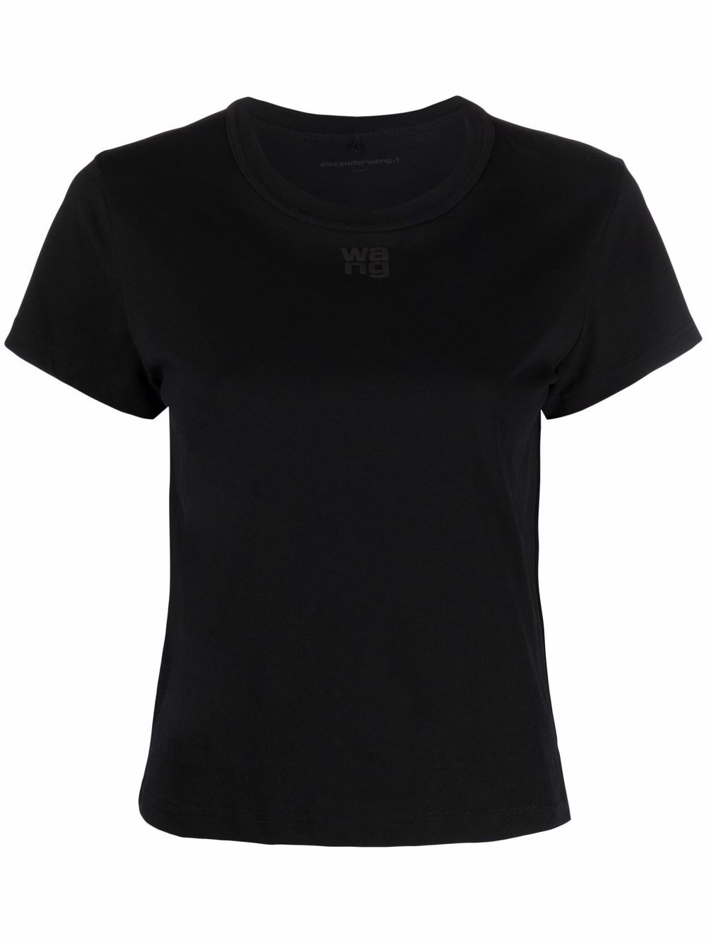 ALEXANDER WANG T LOGO-DETAIL SHORT-SLEEVED T-SHIRT