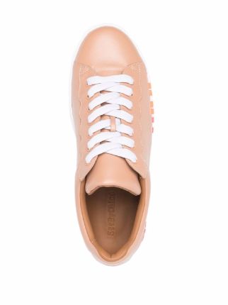 Essie logo-print leather sneakers展示图