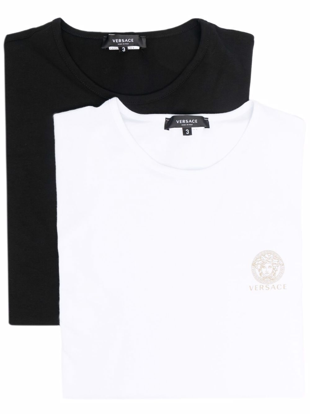 Versace Medusa Head-print T-shirt In Weiss