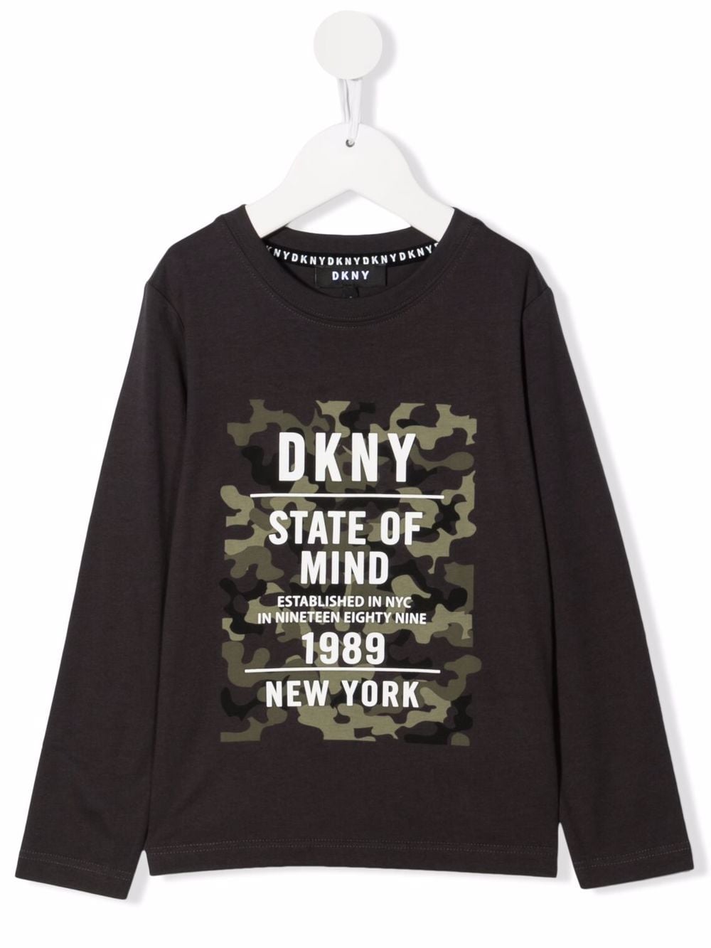 фото Dkny kids футболка с длинными рукавами и логотипом