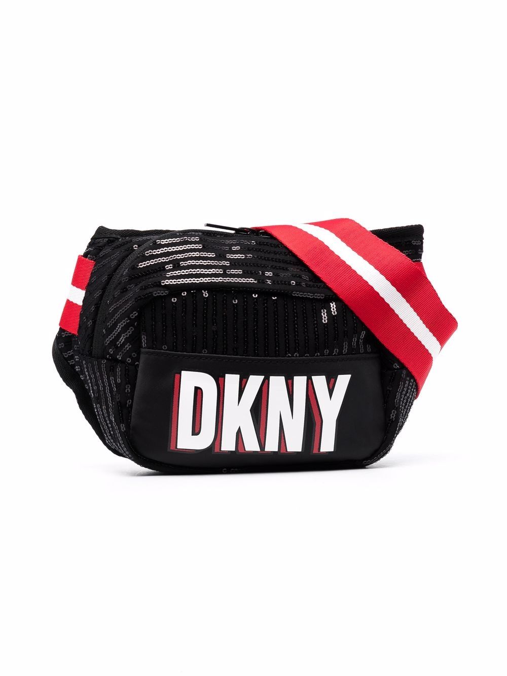 фото Dkny kids поясная сумка с логотипом из пайеток