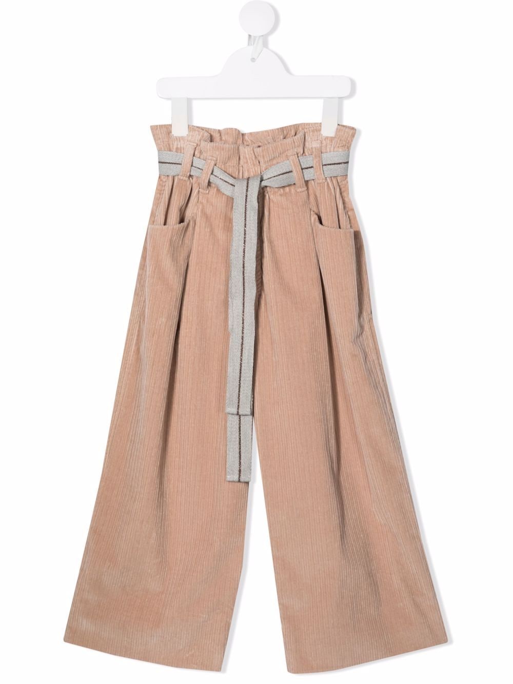 Image 1 of Brunello Cucinelli Kids paperbag-waist corduroy trousers