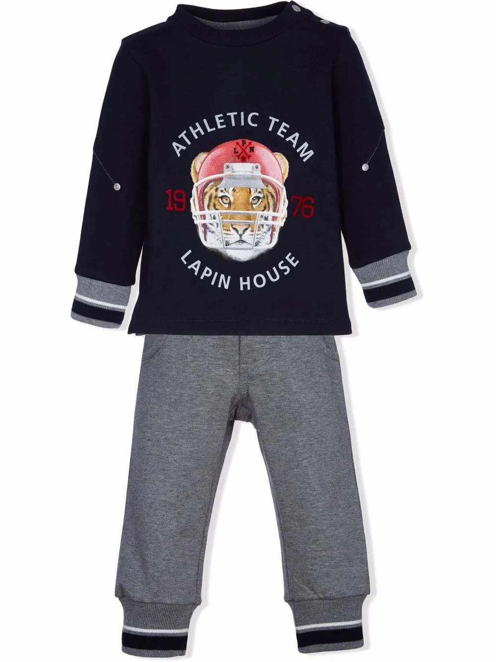 

Lapin House traje deportivo tipo sudadera con logo gráfico - Gris