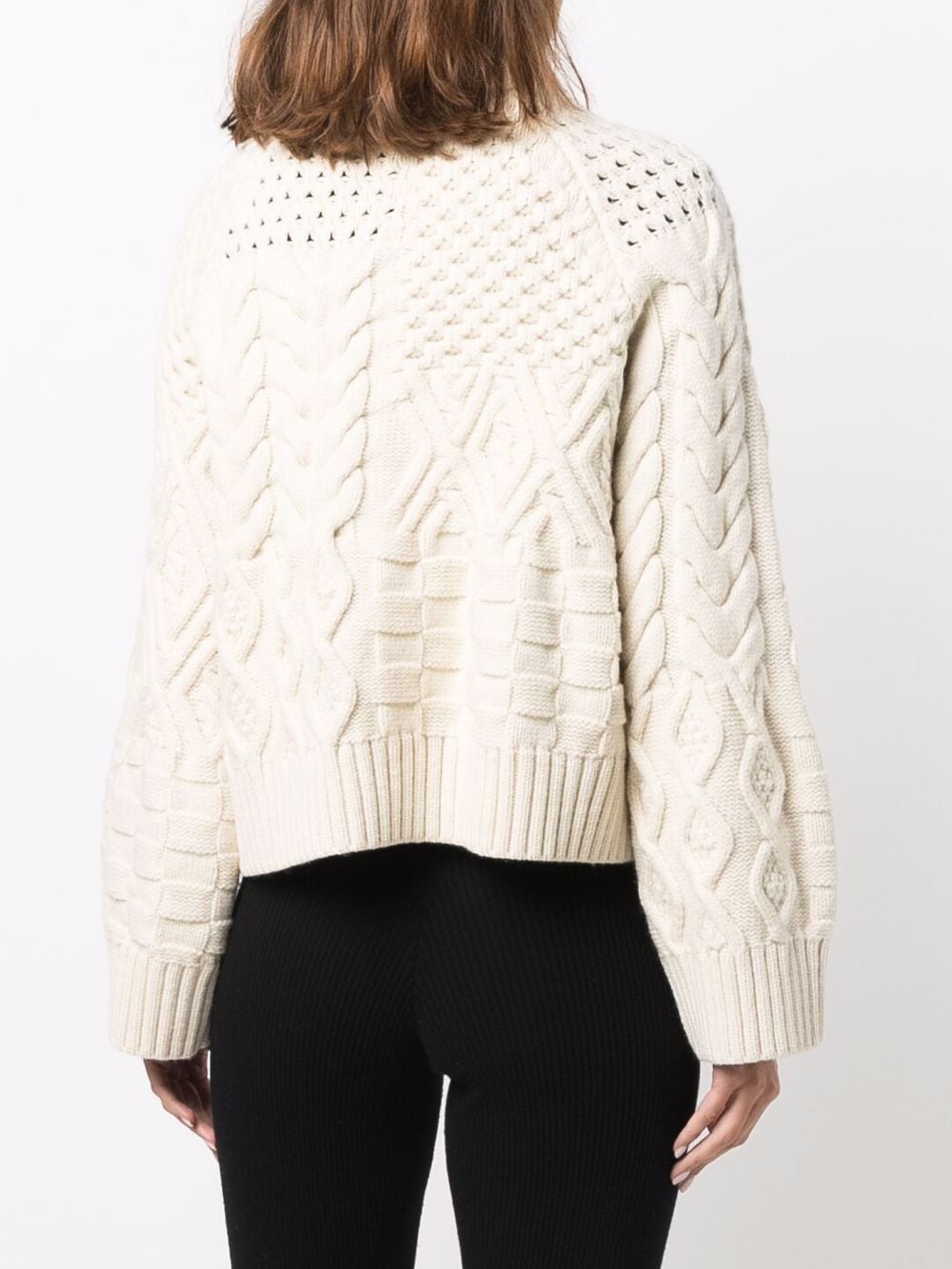 Shop AMI AMALIA chunky-knit roll-neck jumper with Express Delivery ...