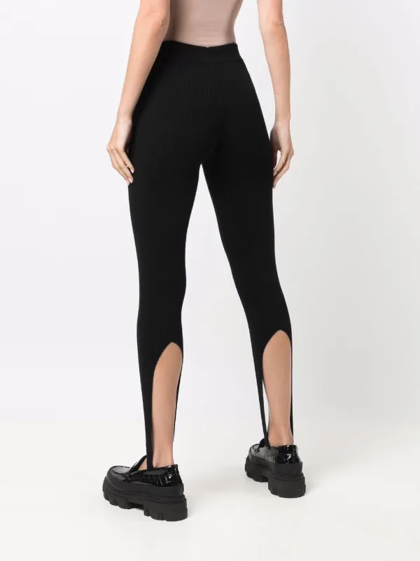 AMI AMALIA stirrup-cuff Merino Leggings 