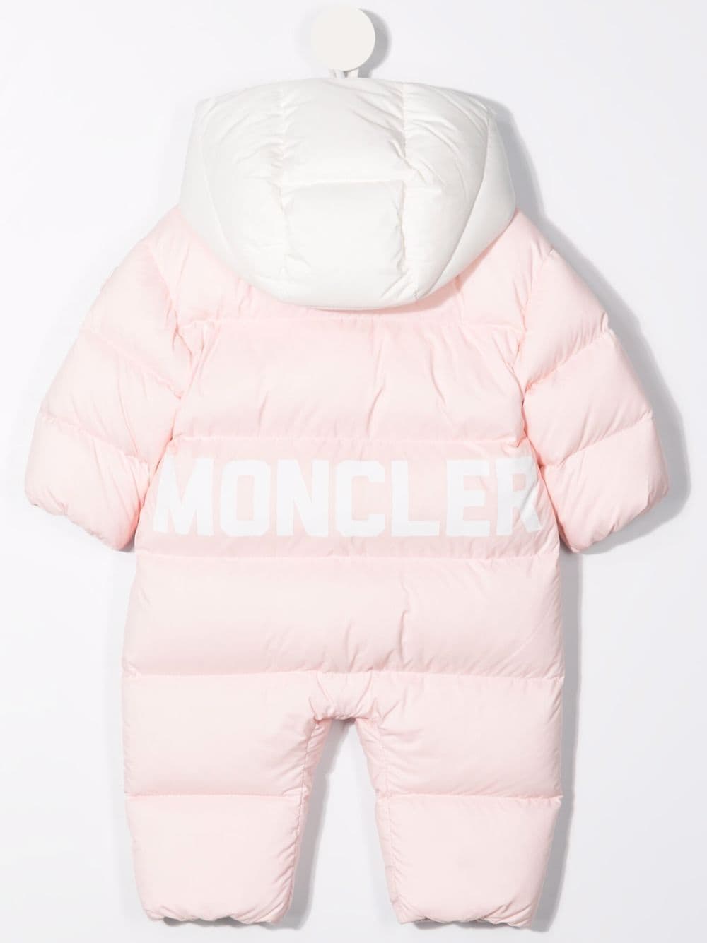 Moncler Enfant Romper met logoprint - Roze