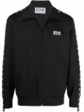 Golden Goose logo-print zip-fastening jacket - Black