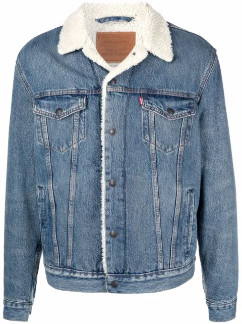 levis sheepskin denim jacket