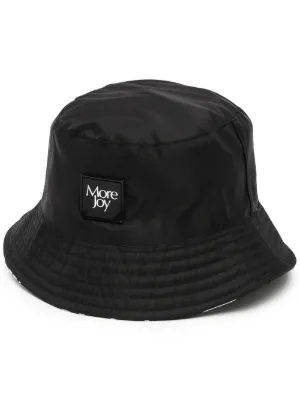 JW Anderson ステッチ バケットハット | ブラック | FARFETCH JP