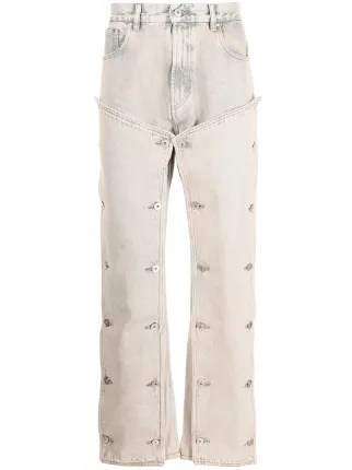 Y/Project Button Panel straight-leg Jeans - Farfetch