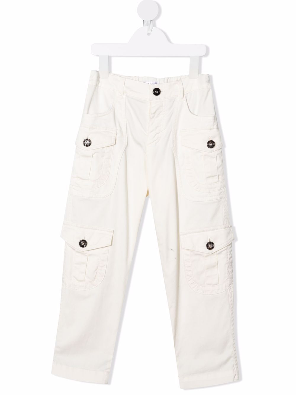 Image 1 of Brunello Cucinelli Kids flap-pockets cotton trousers