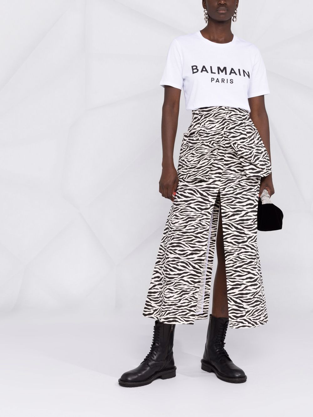 Balmain T-shirt met logoprint - Wit