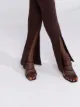 The Attico slit-cuff skinny trousers
