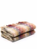 Missoni Home zigzag-embroidered blanket - Neutrals