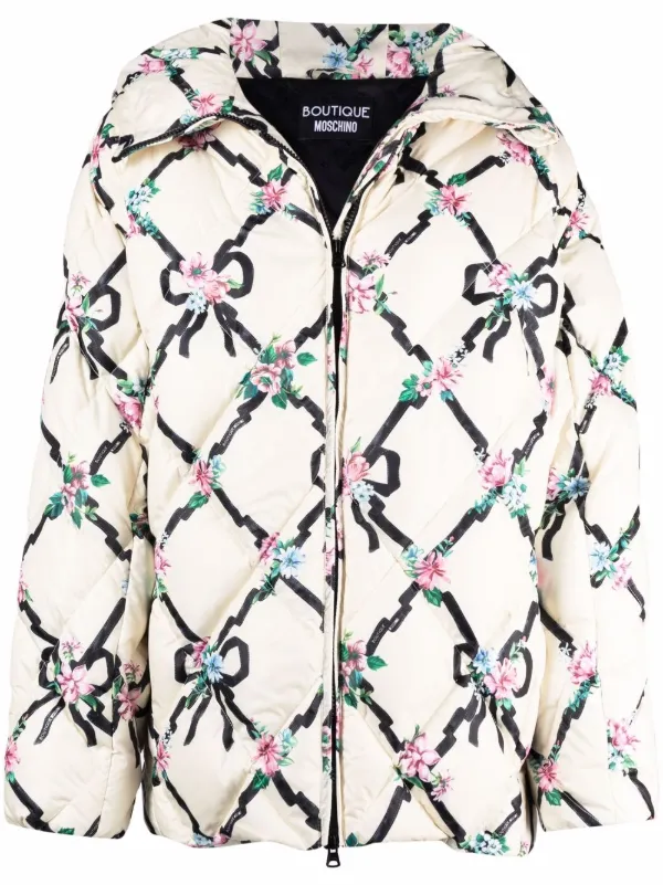 floral down coat
