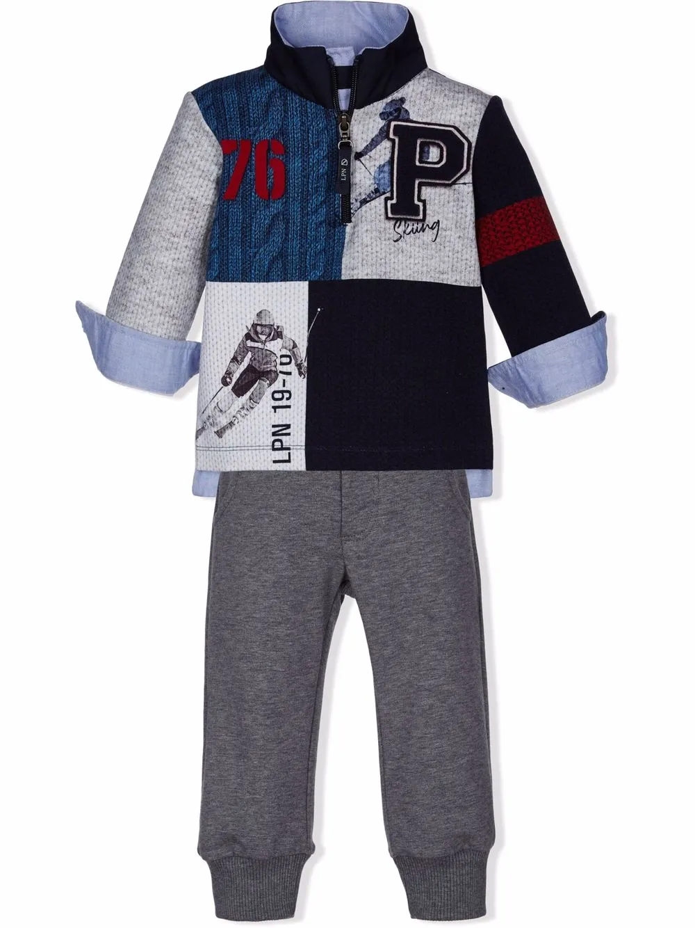 

Lapin House open cuff ski tracksuit - Grey