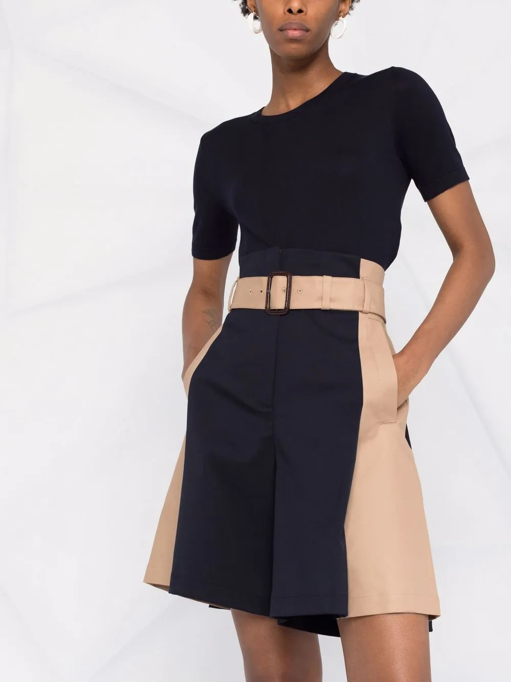 фото Weekend max mara шорты с контрастной вставкой