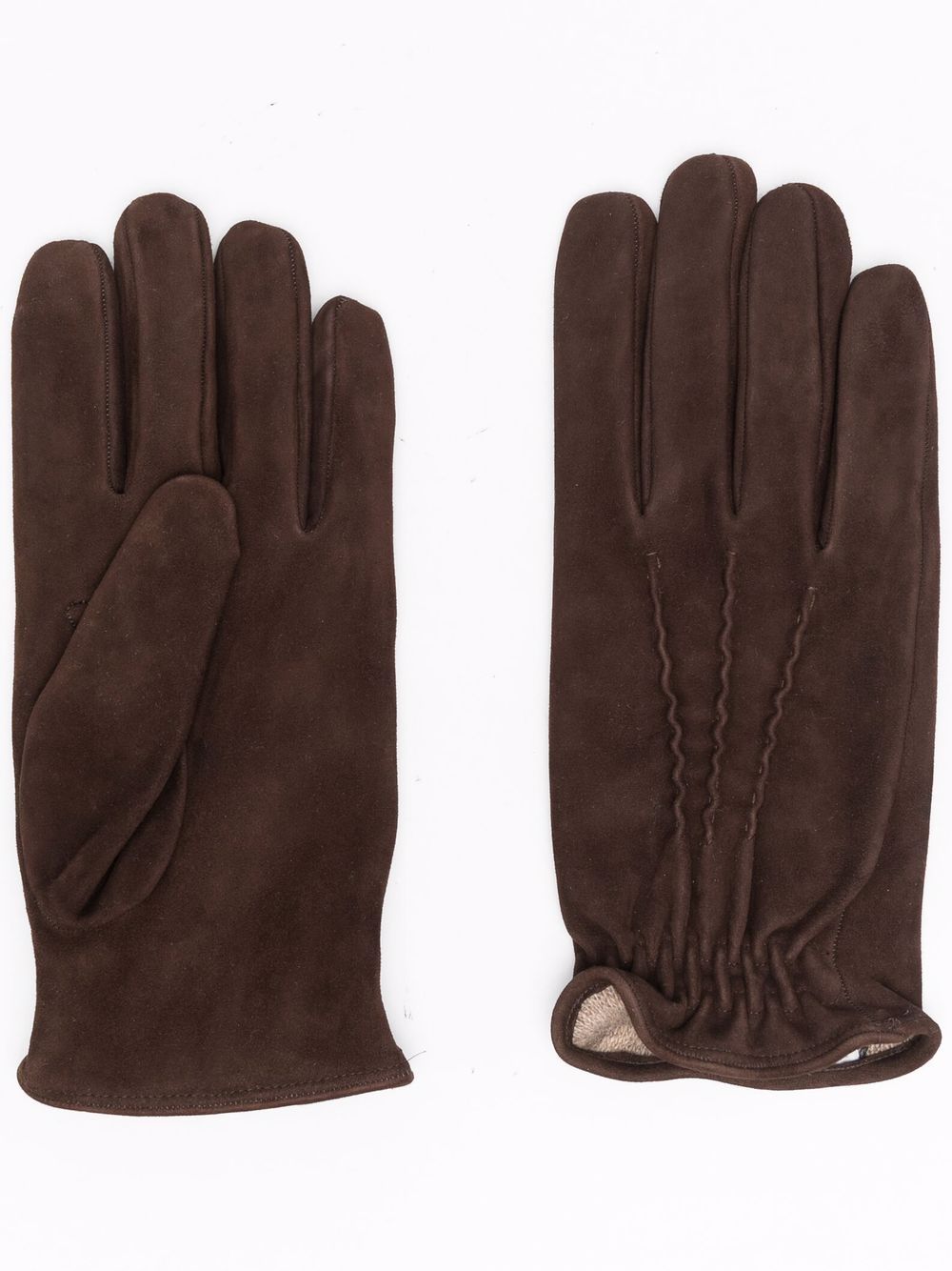 фото Eleventy suede leather gloves