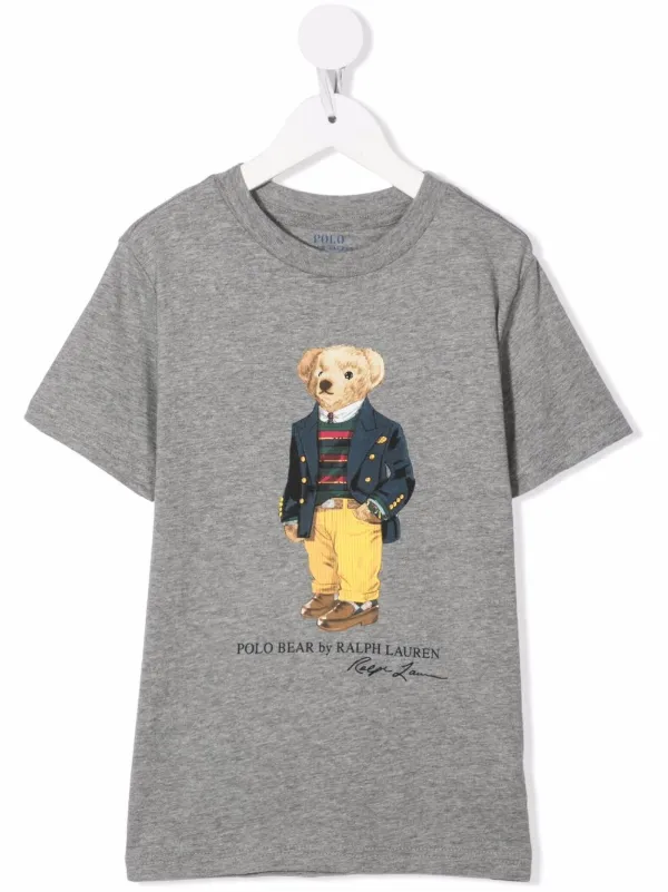 Ralph Lauren Kids Polo Bear Print T 
