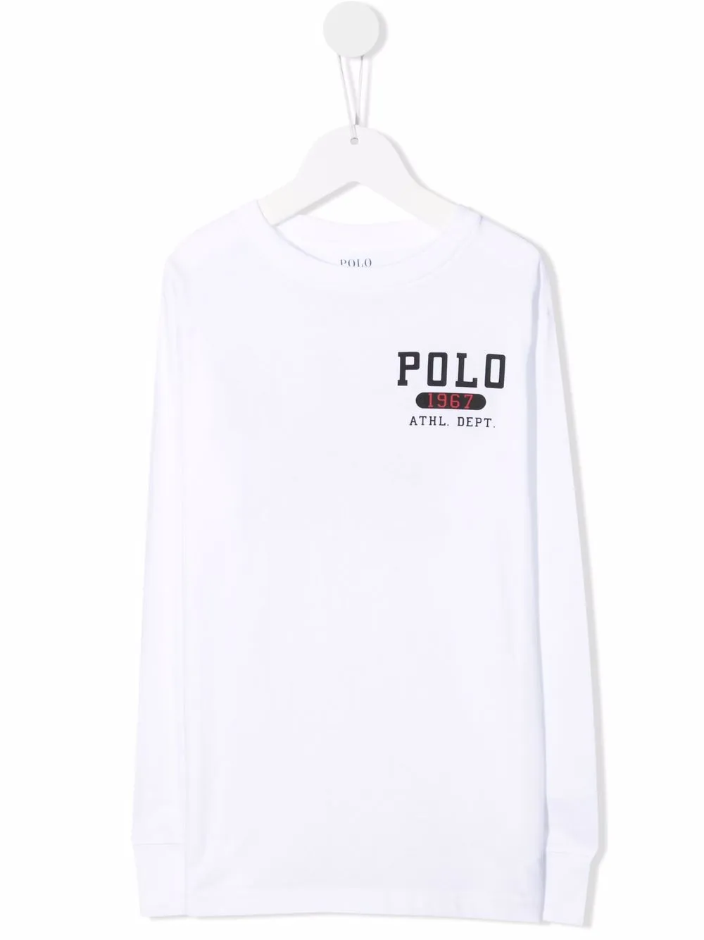 

Ralph Lauren Kids top manga larga con logo - Blanco