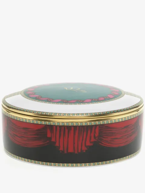 GINORI 1735 Elephant round porcelain box