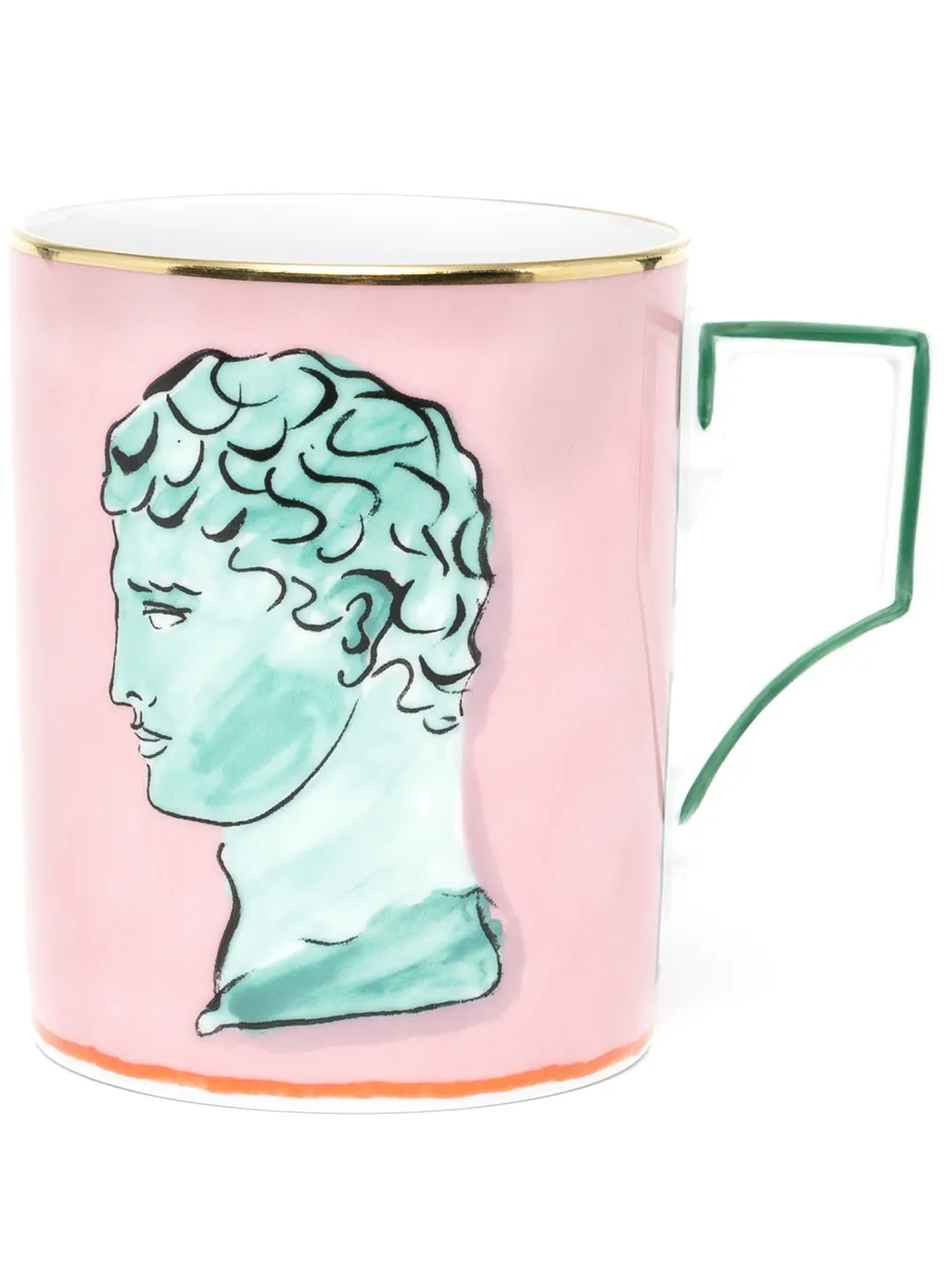 

GINORI 1735 Il Viaggio di Nettuno porcelain mug - Pink