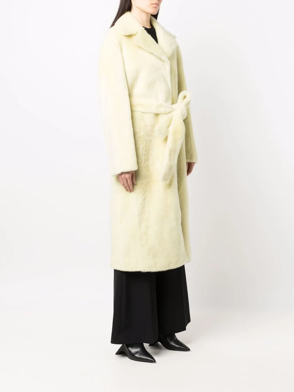 фото Jil sander длинное однобортное пальто