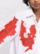 Valentino floral lace insert shirt