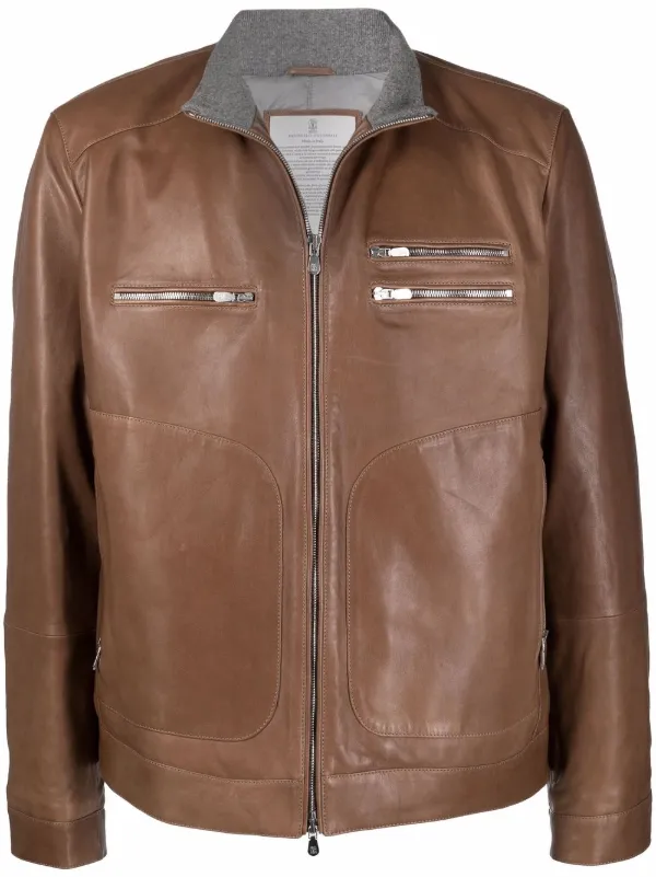 mens ribbed collar jacket