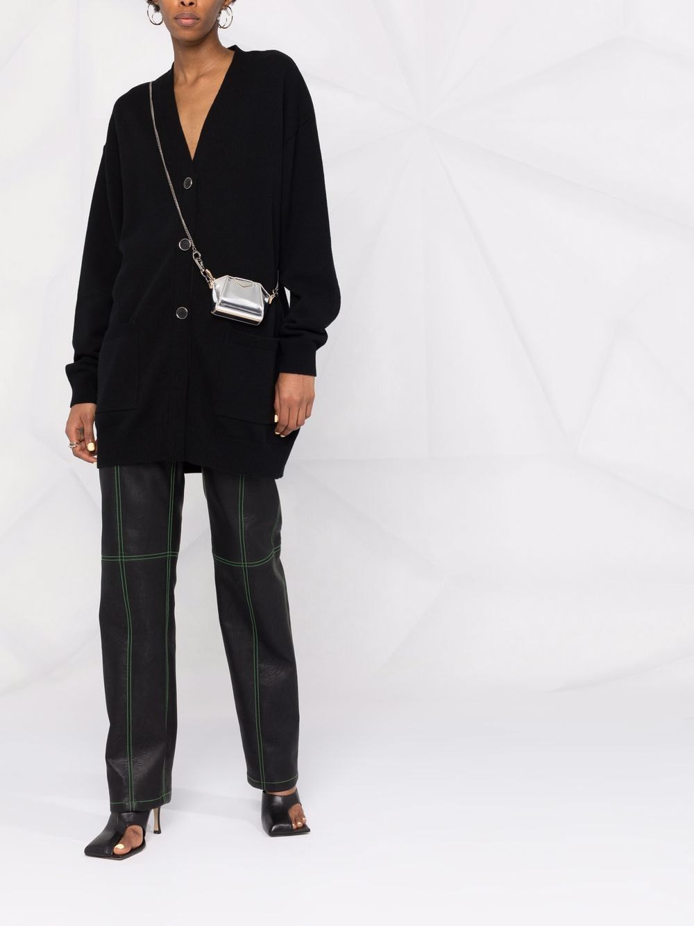 фото Givenchy длинный кардиган с логотипом