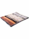 Missoni Home striped cotton beach towel - Brown