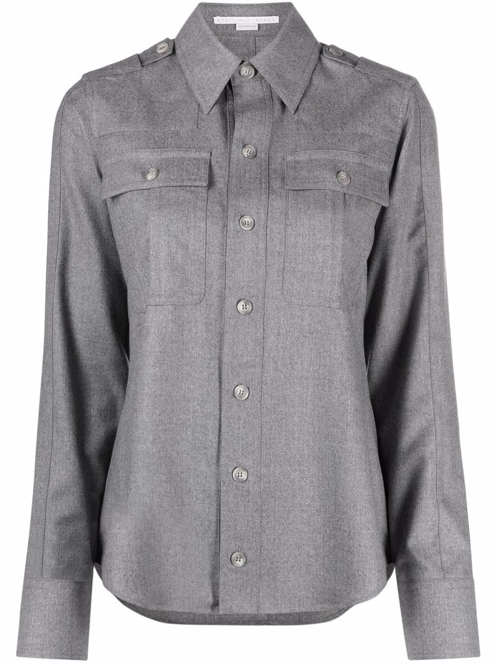 

Stella McCartney camisa con botones - Gris