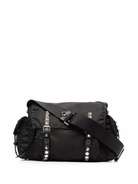 Prada Vela stud-embellished satchel