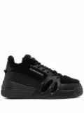 Giuseppe Zanotti Talon shearling-trim high-top sneakers - Black