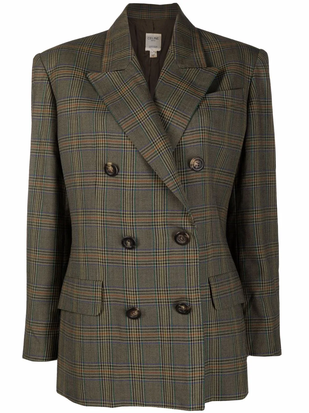 Céline Pre-Owned двубортный блейзер 1980-х годов