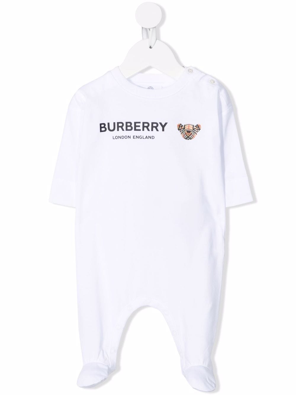 фото Burberry kids thomas bear-print sleepsuit