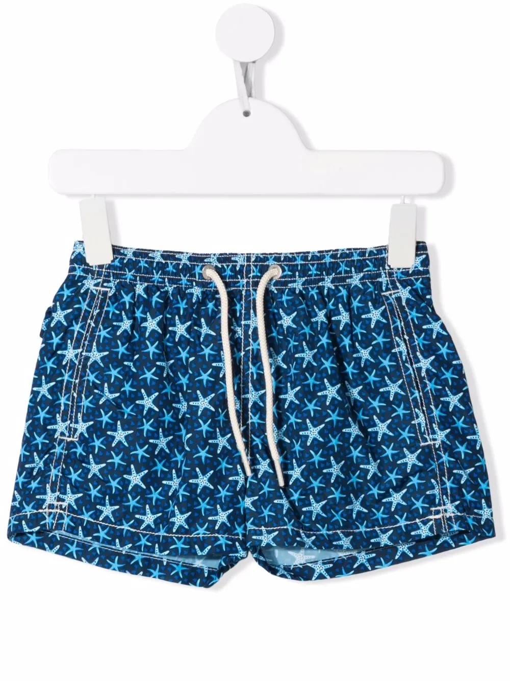

MC2 Saint Barth Kids shorts de playa con estampado de estrellas de mar - Azul