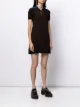 Prada Pre-Owned metallic-knit polo dress